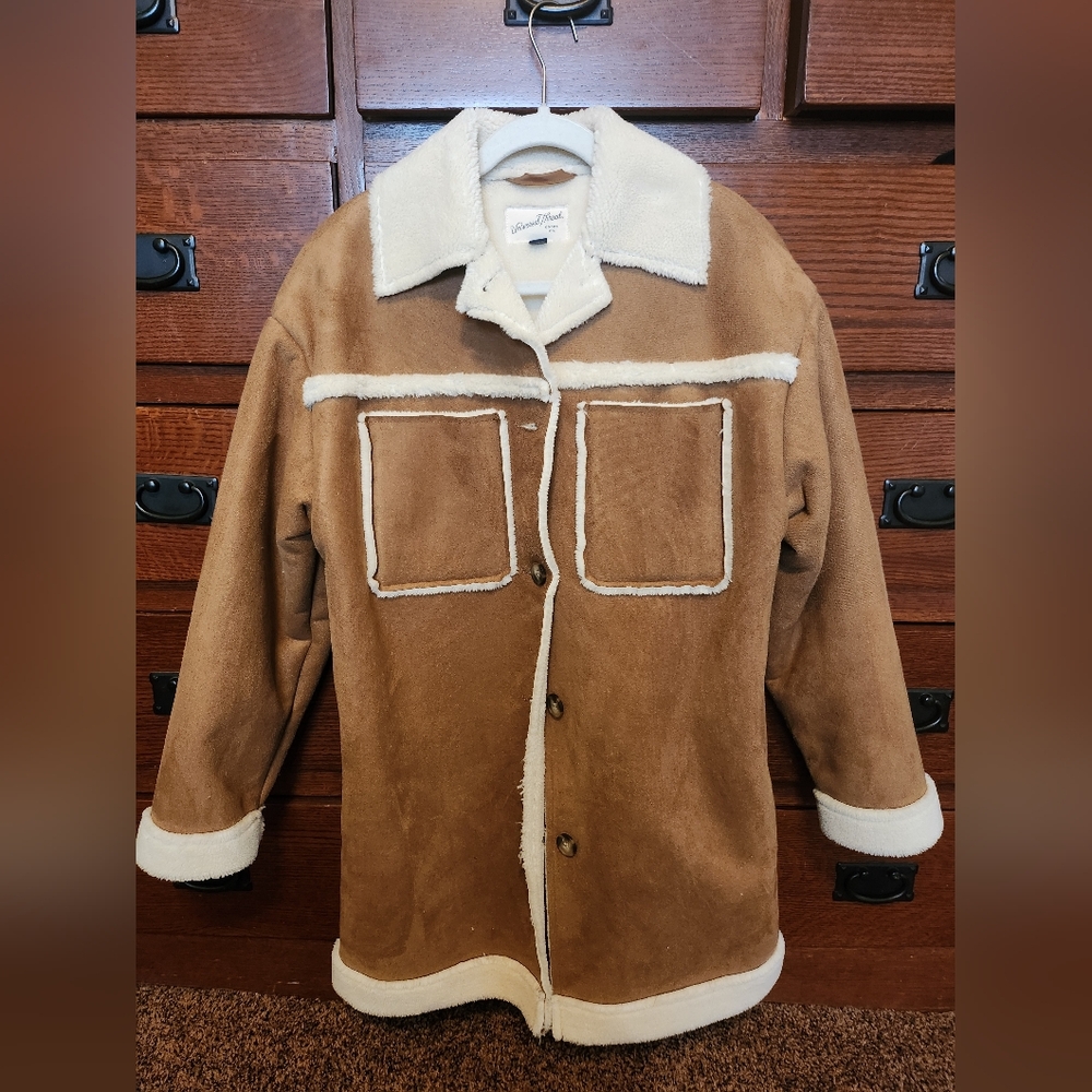 Universal Thread Sherpa Faux Suede Jacket